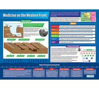 Medicine on the Western Front | History Posters | Laminated Gloss Paper measuring 850mm x 594mm (A1) | History Classroom Posters | Education Charts by Daydream Education