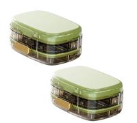 Medicine Organiser, Sealed Compact Pill Box, Portable Divided Compartments, Triple Seal Design, Facilitates Daily Medication Management,