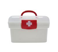 Medicine Organizer - Large Capacity Storage Box, Modular Pill Sorting Compartments, Portable Design with Handle | Lockable Container for Medication and Supplements