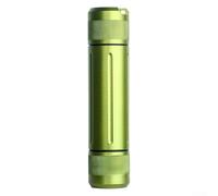 Medicine Pill Holder with Double Opening Design Waterproof IPX7 Aluminum Alloy Storage Container for Outdoor Hiking Travel Fishing Keychain Essential(green)