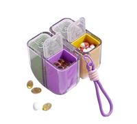 Medicine Pill Organizer - Magnetic Medicine Box Case - Pill Container - For Outdoor Cabinet Purse Bag Pouch Car Separate Compartments That Support Precise Organization Of Medications, Promoting SaKids