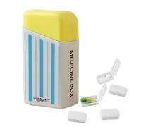 Medicine Pill Organizer | Portable Pill Holder 7 Day - Airtight Fish Oil Medication Holder Container Box for Elderly Father Mother Kids Pets