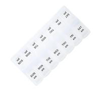 Medicine Planner Box - Portable 7 Day Pill Organizer, AM/PM Design | Convenient Travel Pill Case with Separate Compartment for Daily Pills, Supplements, Fish Oil, Compact Medication On The Go