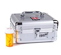 MEDICINE RX SAFE Medication Carrying Case - Small_Silver