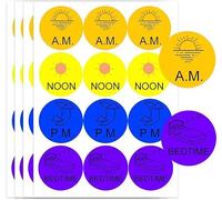 Medicine Stickers Medication Instruction Label 1 Inch Morning Noon Evening Bedtime Medicine Reminder Stickers for Pill Case Planner(600 Pcs)