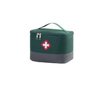 Medicine Storage Bag Large Capacity Medicine Storage Bag Portable Multi-Role Rescue Organizer Preserve Medical Emergency Kits for Home, Office(Green-Grey)