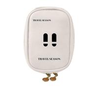 Medicine Storage Bag - Pill Bag Portable PU Leather Medicine Bag, Simple and Fashion for Trauma Accessories, Pills, Bandages and Supplements, beige, Refer to description, Unisex