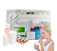 Medicine Storage Box - 3-Tier Removable , Lockable Safety Case, Removable Design | Durable Pill Management Container for Craft Supplies at Home, Travel, in the UK