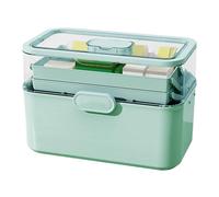 Medicine Storage Box - Medicine Organizer Box, Medicine Box Organizer Storage | Pill Container Box, Travel Medicine Storage Box Case for Family with Removable Container Supply Handle, 11.22x4.72x8.27