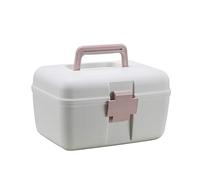 Medicine Storage Box Organizer Jewelry Travel Pill Case Portable,Multi-Functional Family First-Aid with Compartments,Child-Proof Chest Compartments