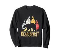 Medicine Wheel Bear Paw Spirit Native American Sweatshirt