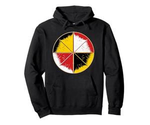 Medicine Wheel Native American Ancient Spiritual Wisdom Pullover Hoodie