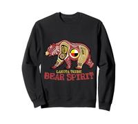 Medicine Wheel Native American Lakota Bear Spirit Sweatshirt