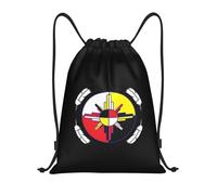 Medicine Wheel Native Americans Unisex Drawstring Backpack Portable Swimming Bags Adjustable String Backpack For Hiking Climbing Swim Sports