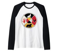 Medicine Wheel Sacred Spirit Animal MMIW Awareness Raglan Baseball Tee