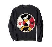 Medicine Wheel Sacred Spirit Animal MMIW Awareness Sweatshirt