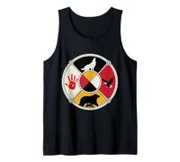 Medicine Wheel Sacred Spirit Animal MMIW Awareness Tank Top