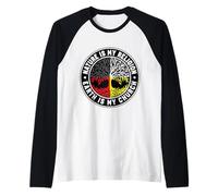 Medicine Wheel Tree Indigenous Nature is My Religion Raglan Baseball Tee