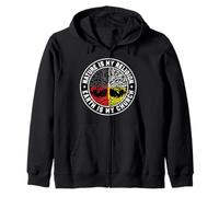 Medicine Wheel Tree Indigenous Nature is My Religion Zip Hoodie
