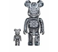 MEDICOM TOY x H.R. Giger BE@RBRICK 100% and 400% figure set (set of two) - Black One Size