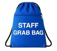 MediCounter Staff Grab Bag with Inner & Outer Zip Pockets - Workplace Emergency Bag for Schools, Offices, Events, Care environments - Large 42x49cm Drawstring Design