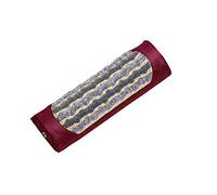 MediCrystal Far Infrared Gemstone Pillow - with Natural Crystals - Negative Ion - FIR Heat - Non Electric Red Violet 16 L x 5" W x 3 H FIRM