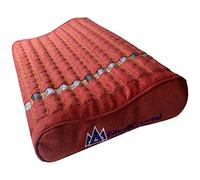 MediCrystal Far Infrared Gemstone Pillow - with Natural Crystals - Negative Ion - FIR Heat - Non Electric Reddish Brown 20" L x 12" W x 4 H GENTLE
