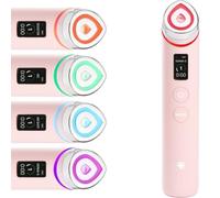 Medicube Age-R Booster Pro Pink | 6-in-1 Real Glass Annealing Device | Glass Skin with Improved Absorption, Shine, Elasticity, Pore Care | LED Skin Care Device | Korean