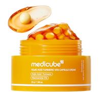 medicube Capsule Cream with Kojic Acid & Turmeric for Uneven Skin Tone | Tone Renewal & Radiance Care for troubled skin | Turmeric, Kojic, Vitamin C | Korean Skincare, 55ml