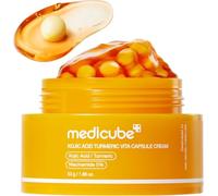 medicube Capsule Cream with Kojic Acid & Turmeric for Uneven Skin Tone | Tone Renewal & Radiance Care for troubled skin | Turmeric, Kojic, Vitamin C | Korean Skincare, 55ml