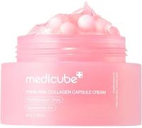 Medicube PDRN Pink Collagen Capsule Cream I Face Moisturizer | Lightweight Moisturizing Cream | PDRN, Niacinamide for Uneven Skin Tone, Glow hydration | Korean Skin Care 55g