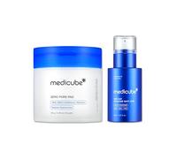 medicube Daily Pore Care Duo: medicube Zero Pore Pads 2.0 and Zero Exosome Shot 2,000 PPM Spicule Facial Serum