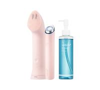 medicube Deep Oil Cleansing Set: medicube Mini Booster Pro Plus Cleansing Device Set (Pink) and Zero Pore Blackhead Cleansing Oil