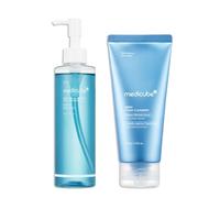 medicube Double Cleanser Duo for Facial Cleansing: Zero Pore Blackhead Cleansing Oil and Zero Foam Cleanser