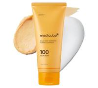 medicube Facial Cleanser Kojic Acid Turmeric Whip Cleanser | Cleansing Foam for Brightening, Balancing | Fade Appearance of Uneven Patches & Ideal for Use After Spot Care | Korean Skincare, 4.23 oz