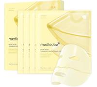 medicube Kojic Acid Turmeric Brightening Gold Jelly Gel Mask | Overnight Face Mask for Glass Glow Skin- Elasticity, Hydrating, Firming and Moisturizing | Korean Skincare, 28g x 4ea