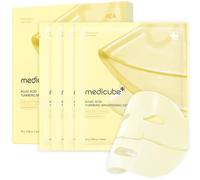 medicube Kojic Acid Turmeric Brightening Gold Jelly Gel Mask | Overnight Face Mask for Glass Glow Skin- Elasticity, Hydrating, Firming and Moisturizing | Korean Skincare, 28g x 4ea