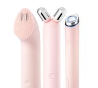 medicube Mini Booster Pro Plus Full Facial Device Set - Glow Boost, Pink | 3-in-1 Korean Facial Device for Makeup Removal & Pore Cleansing, Skin Definition & Body Care with 3 Modes, Pink