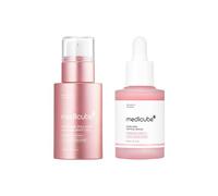 medicube PDRN Advanced Skin Boosting Serum Duo: Salmon DNA PDRN Pink Peptide Serum and Pink Exosome Shot Serum 7,500 PPM