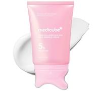 medicube PDRN Collagen Gua Sha Neck Wrinkle Cream - Firming, Contour Care | Built-In Gua Sha Massager with Volufiline 5% - For the Look of Fine Lines, Jawline, Neck, Décolleté, Korean Skincare, 90g
