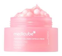 medicube Salmon DNA PDRN Pink Collagen Capsule Cream, Face Moisturiser | Lightweight Moisturising Cream | PDRN, Niacinamide for Uneven Skin Tone, Glow hydration | Korean Skin Care 1.94 oz