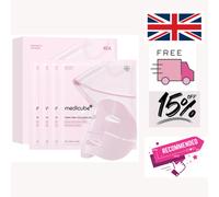 medicube Salmon DNA PDRN pink collagen jelly gel mask | overnight face mask for glass glow skin- elasticity, hydrating, firming and moisturizing | korean skincare, 28g, 4ea