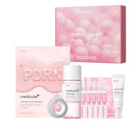 medicube Salmon DNA PDRN Trial Kit | Glass Glow Mini Skincare Set with Toner, Serum & Sheet Mask for Hydrating, Firming, Moisturizing |Gift & Travel Essentials for Women & Girls | Korean Skincare