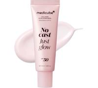 medicube Sunscreen No Cast Just Glow Collagen, SPF 50 | SPF 50 Hydrating Face Sunscreen - Lightweight & Non-Sticky Formula, Peptide & Cica for Soothing & Glow, Korean Skincare