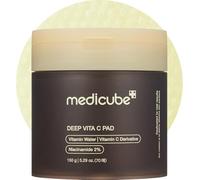 medicube Toner Pads Deep Vita C Facial Toner Pad for Uneven Skin Tone Care | Deeply Hydrating & Resurfacing Pad with Vitamin Water and 3 Types of Vitamin - Korean Skin Care, 70 Pads, 1 Pack