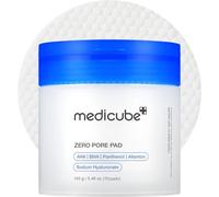 medicube Zero Pore Pads 2.0, Dual-Textured Facial Toner Pads for Exfoliation and Pore Care with 4.5% AHA Lactic Acid & 0.45% BHA Salicylic Acid, Ideal for All Skin Types, Korean Skin Care (70 units)