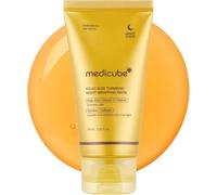 medicube Turmeric Overnight Wrapping Peel Off Mask, Brightening Sleeping Face Mask, Hydrating & Nourishing Skincare, Peel-Off Overnight Facial Mask