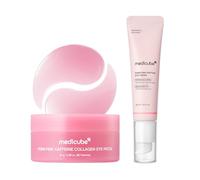 medicube Ultimate Eye Care Duo: PDRN Caffeine Collagen Eye Patches & Eye Cream Duo, Powered by PDRN, Caffeine & Collagen for the Look of Dark Circles, Puffy Eyes & Firmness