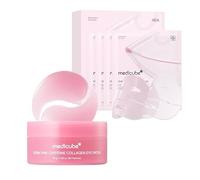 medicube Ultimate Glass Glow Eye & Mask Night Duo: PDRN Caffeine Collagen Eye Patch & Salmon DNA Jelly Mask | Dark Circle Care, Firming & Overnight Radiance Set, Korean Skincare, Gifts for Women