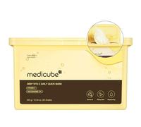 Medicube Deep Vita C Daily Quick Masks with 30 Sheets - Vegan Certified, Quick Trigger, Triple Vitamin Complex for Shine and Moisture, Korean Masks